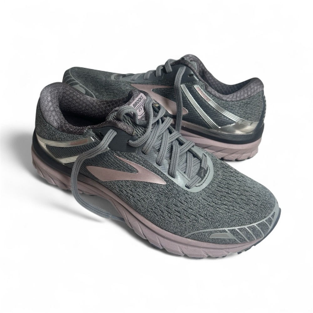Brooks Women's Charcoal and Silver Athletic Shoes